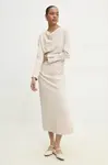 Šaty Answear.LAB béžová barva, midi