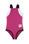 Jednodílné dětské plavky Dkny růžová barva, D62250
