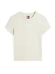 Tommy Jeans Tričko 'ESSENTIAL'  pastelovo zelená / biela