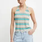 Top Fracomina béžová barva, FS25ST4005K414F8