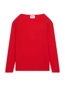 JUST CASHMERE Sveter 'Fiona'  červená