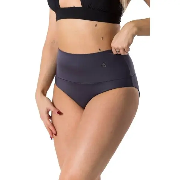 GOLDBEE SHAPEWEAR SWIMWEAR BOTTOMS Dámske sťahovacie plavecké nohavičky, tmavo sivá, veľkosť XXL