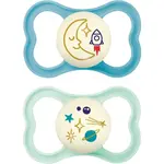 MAM Air Night 16m+ dudlík Turquoise/ Mint 2 ks