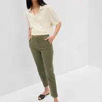 Zelené dámske chino nohavice GAP