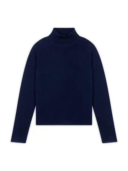 JUST CASHMERE Sveter 'Ava'  námornícka modrá