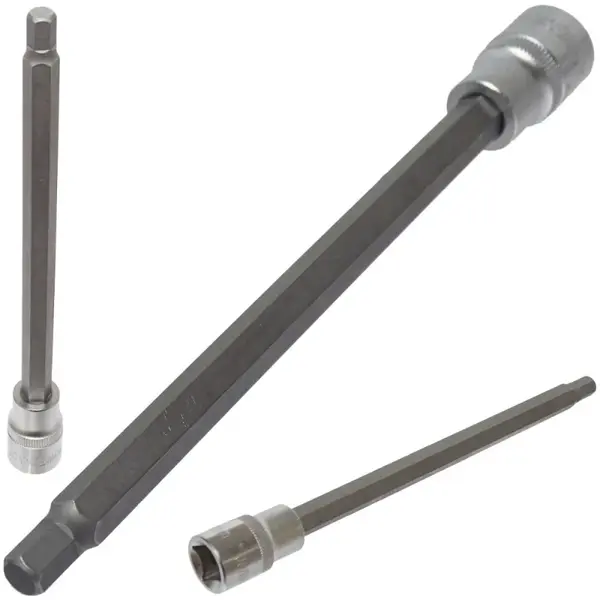 Hlavice zástrčné, Imbus 1/2", extra dlouhé 200 mm, různé velikosti - JONNESWAY Velikost: 6 mm