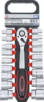 BGS Do it yourself Gola sada 1/2", 6hranné hlavice Pro Torque 8-32 mm, 19 dílů