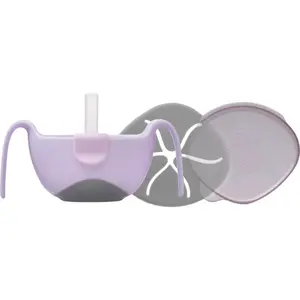 b.box 3 in 1 Bowl & Straw miska s brčkem Strawberry 250 ml
