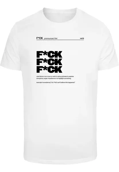 Pánské tričko F*ck Definition bílé