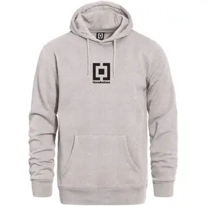 Horsefeathers HOODED SWEATSHIRT VERTICAL MID LOGO Pánská mikina, šedá, velikost