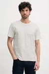 Tričko s příměsí lnu Pepe Jeans WEST STRIPED PURNEY TEE