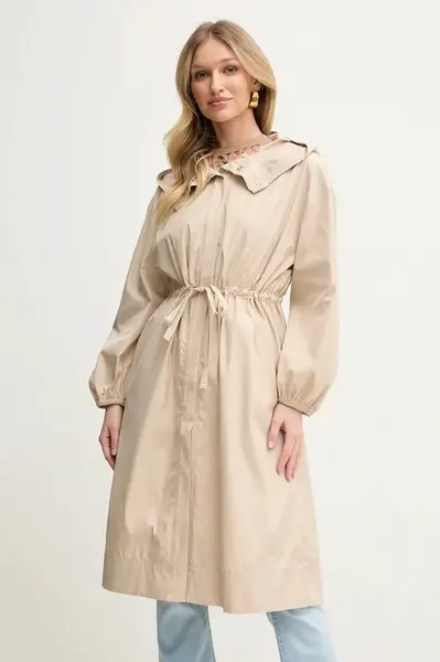 Parka Marella Emme by Marella dámská, béžová barva, přechodná, 2515021091200