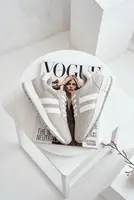 Dámske sivé tenisky z pravej kože EVENTO