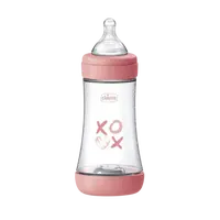 CHICCO Lahev kojenecká Perfect5 silikon, holka 240 ml