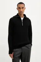 Vlněný svetr BARENA VENEZIA Knitwear Batigia pánský, černá barva, KNU5289.305