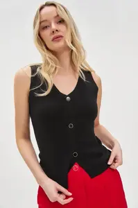 Marisse Women's T-Shirt L-Ts-4713 Black