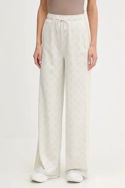 Tepláky Guess PEONY dámské, béžová barva, V5YB10 K0282