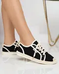 Resti Black Mokida woven women's sneakers - Footwear