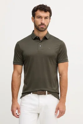 Polo tričko Emporio Armani pánské, černá barva, 8N1F96 1JUVZ