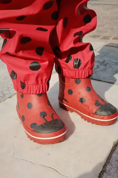 Dětské holínky Konges Sløjd CINELLE RAIN BOOT červená barva, KS103454