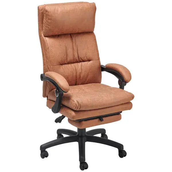 MID.YOU KANCELÁŘSKÉ KŘESLO, mikrovlákno, hnědá