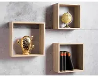 Súprava nástenných regálov (3 ks) Shelvy Cub, dub sonoma%