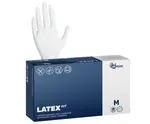 Latexové púdrované rukavice Espeon Latex Fit - 100 ks, biele, veľkosť M (100004) + darček zadarmo