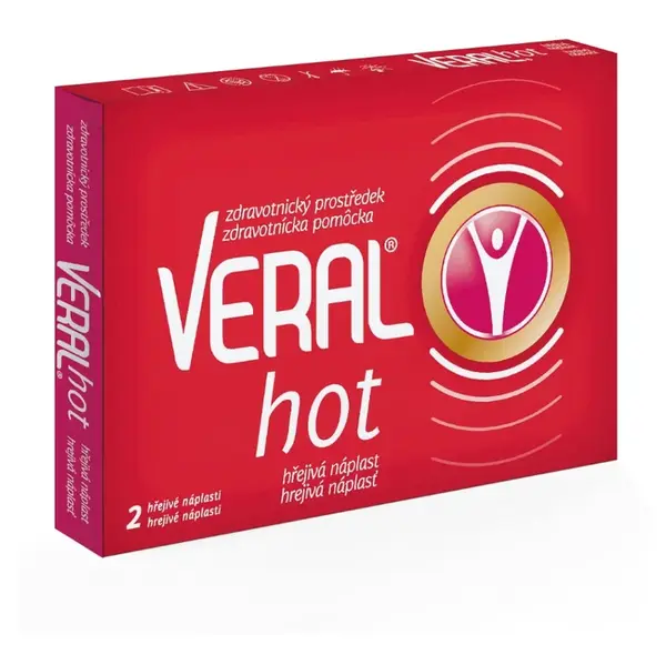 Veral Hot hrejivá náplasť 2 kusy