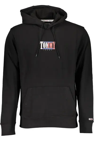 Čierna mikina Tommy Hilfiger s kapucňou