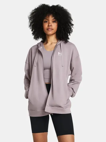 Under Armour Women's sweatshirt UA Rival Terry OS FZ Hooded - Women's