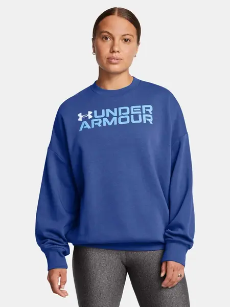 Women's sweatshirt Under Armour Rival Fleece WordmarkOS Crew-BLU - Women's