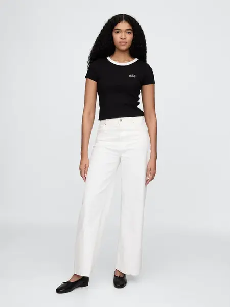 GAP Ribbed crop t-shirt - Women's
