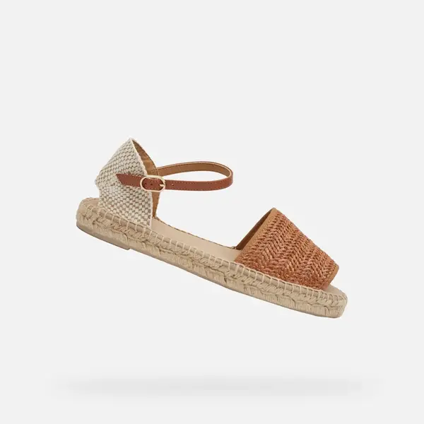 Light brown women's sandals Geox D Lampedusa - Women's