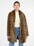 Light brown patterned women's coat ORSAY - Women's