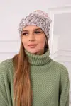 marka niezdefiniowana Čapica s fleece Dolores K303 hnedá+biela+červená