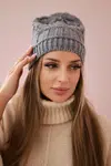 marka niezdefiniowana Čapica s fleece Marta K231 tmavošedý