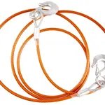 Tažné lano 2,5 tuny, délka 3,5 m, s háky, ocelové - HOTECHE