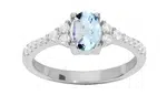 Brilio Silver Půvabný stříbrný prsten s topazem Mystic Stone SRC0203TZ 50 mm