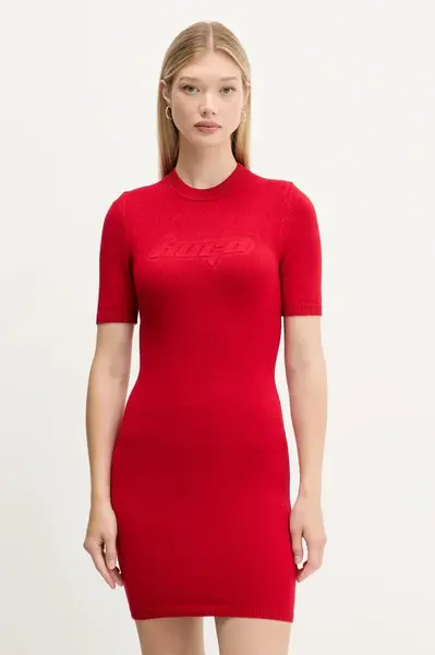 Šaty Hugo Blue Sbloggy_B červená barva, mini, přiléhavé, 50543324