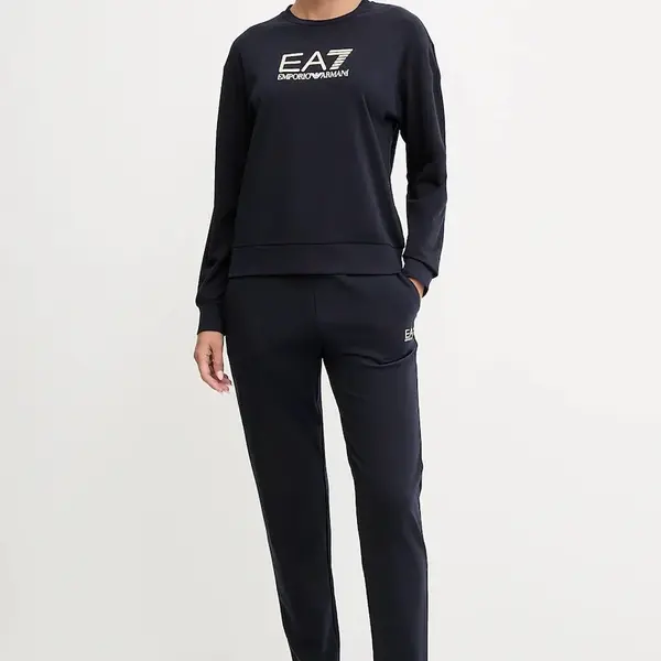 Tepláková souprava EA7 Emporio Armani dámská, tmavomodrá barva, AF13135.7W000115