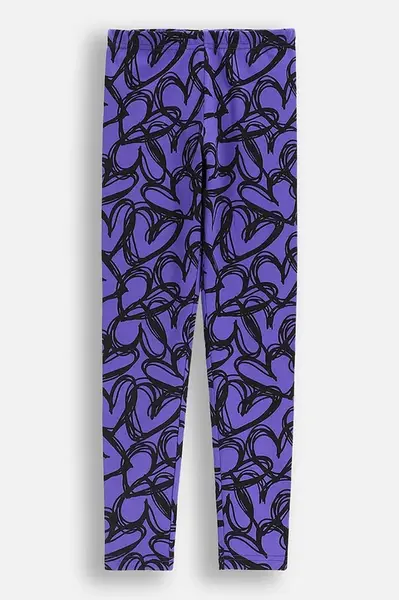 Dětské legíny Coccodrillo fialová barva, EVERYDAY GIRL A