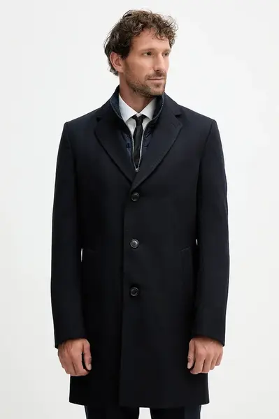 Kabát s vlnou BOSS H-Hyde-Bib-254