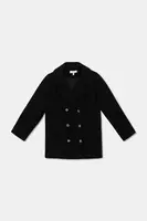 Dětský kabát Twinset černá barva, 252GJ2141