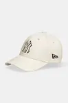 Bavlněná baseballová čepice New Era béžová barva, 60691405