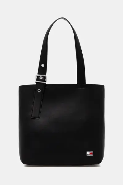 Kabelka Tommy Jeans černá barva, AW0AW17875