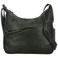 Dámská crossbody kabelka tmavě zelená - Firenze Ricco