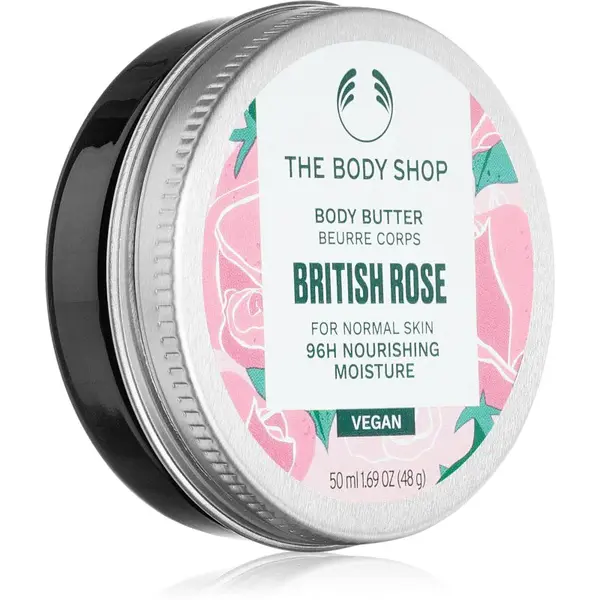 The Body Shop British Rose Body Butter tělové máslo s vyživujícím účinkem 50 ml
