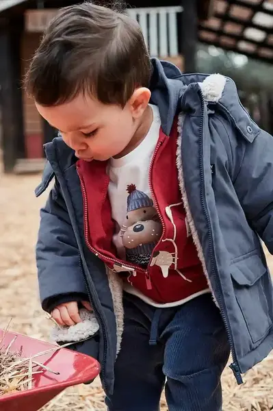 Kojenecká bunda Mayoral modrá barva, 2421