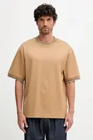 Bavlněné tričko BOSS H-Tames 65 pánské, zelená barva, s aplikací, 50548012