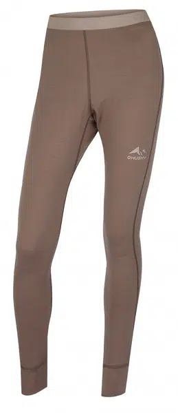 Husky Merea L L, dark beige Merino termoprádlo kalhoty